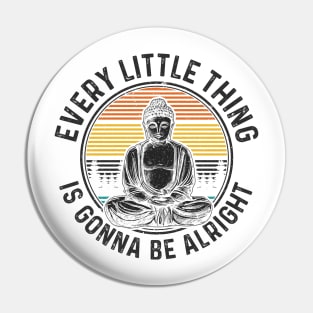 Buddha Vintage Retro Pin