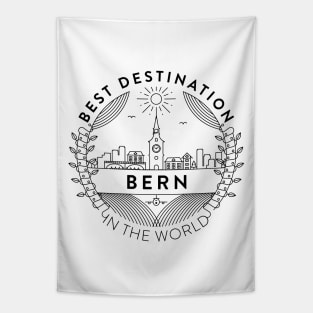 Bern Minimal Badge Design Tapestry