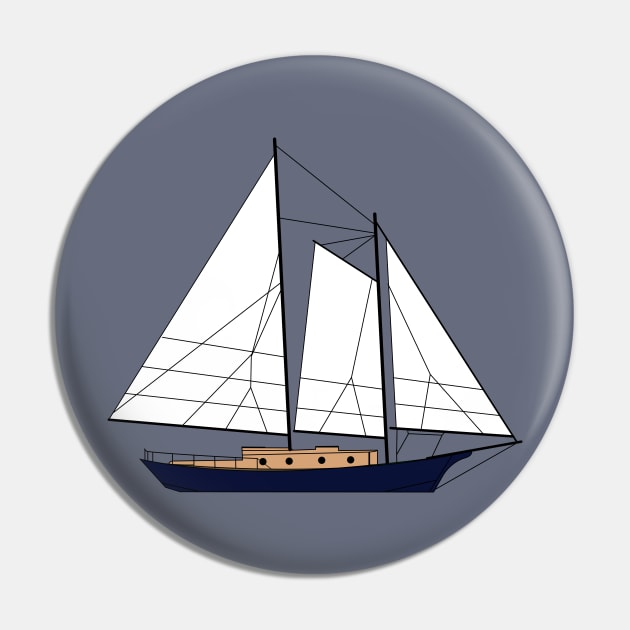 Atkin Schooner "Little Maid of Kent" Pin by CHBB