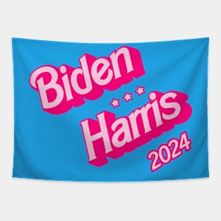 Biden Harris 2024 - Saving Democracy Barbie Style! Tapestry