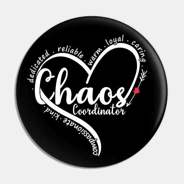 Chaos Coordinator Teacher Pin by mohazain