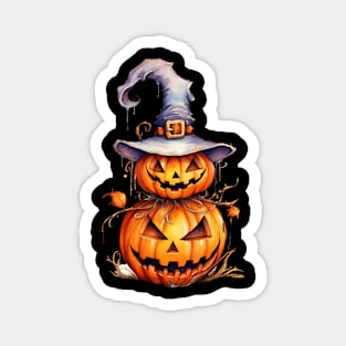 Harvest Moon's Glow - Halloween Pumpkin Magnet