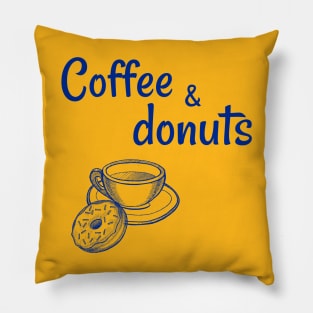 Coffee and Donuts Pillow