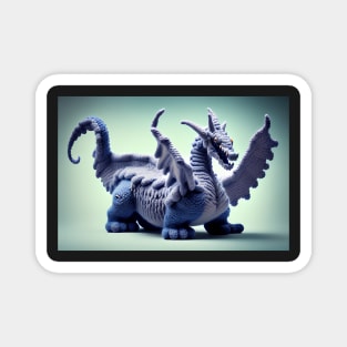 Cute Wool Art Dragon 11 of 20 Designs Magnet