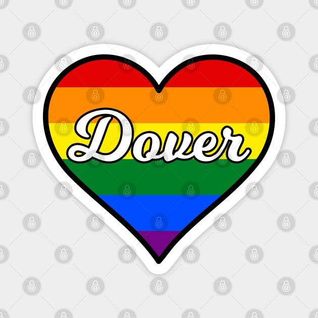 Dover New Hampshire Gay Pride Heart Magnet by fearcity