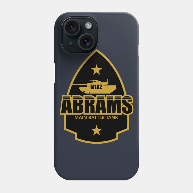 M1A2 Abrams Main Battle Tank Patch Phone Case by TCP