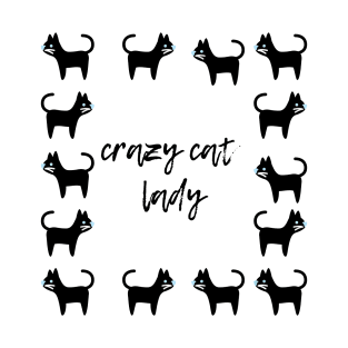 Crazy cat lady. T-Shirt