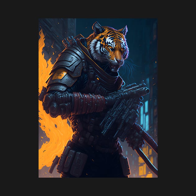 Tiger's Techno Inferno by star trek fanart and more