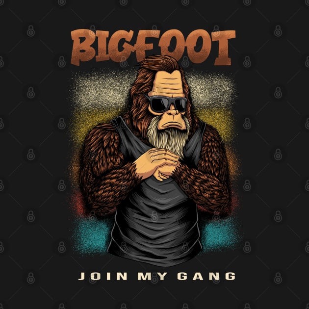 Bigfoot gangster character by Andypp