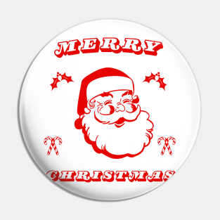 Merry Christmas Santa Pin