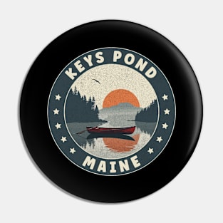 Keys Pond Maine Sunset Pin