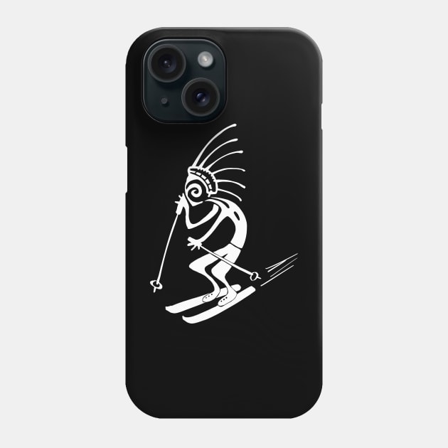 Kokopelli Santa White Phone Case by ngmx