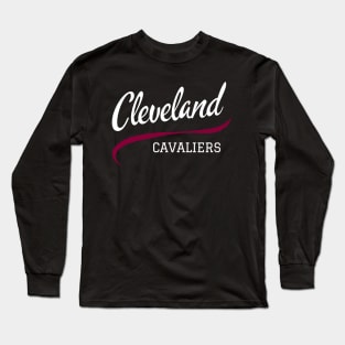 All Time Ballers Varsity Style Cleveland Basketball Long Sleeve T-Shirt