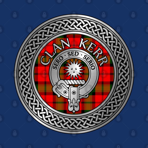 Clan Kerr Crest & Tartan Knot by Taylor'd Designs