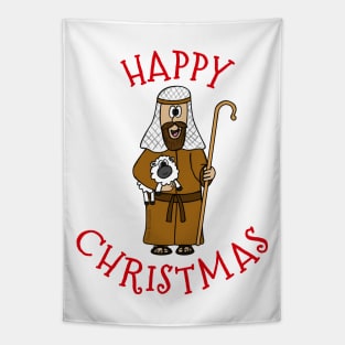 Christmas Nativity Shepherd Church Xmas Funny Tapestry