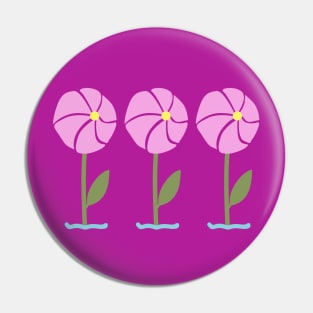 pink windmill flower Pin