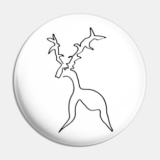 Oh Deer, my heart intelligence - Oneliner Pin