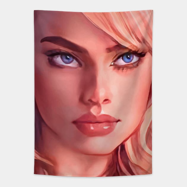 Girl Robbie Tapestry by Bespired