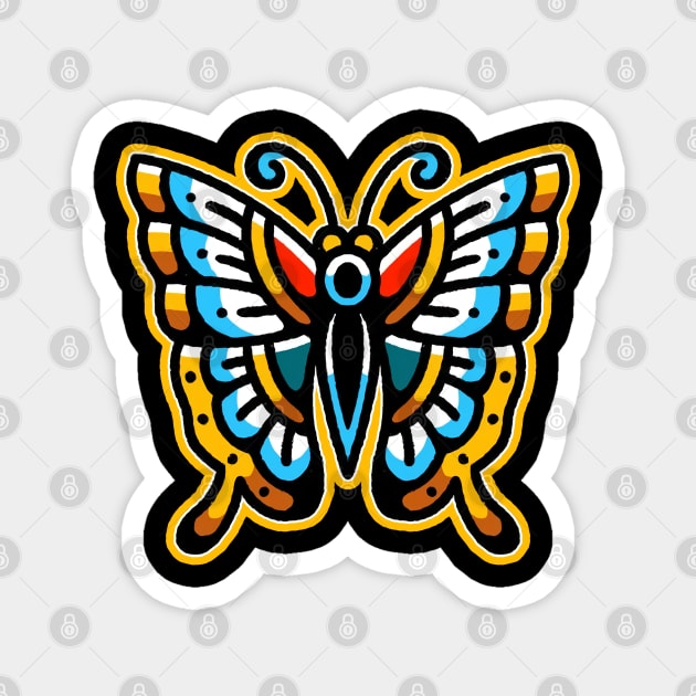 butterfly tattoo Magnet by OPUNG LUHUT PROJECT