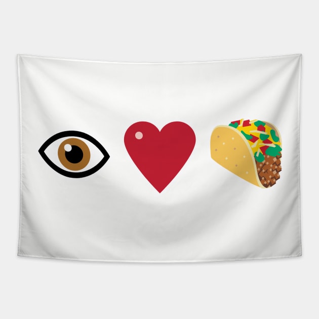I Love Tacos Tapestry by Fourteen21 Designs