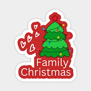 Family Chrismas Tshirt Magnet