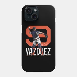 Christian Vazquez Houston Bold Number Phone Case
