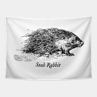 Stab Rabbit Tapestry