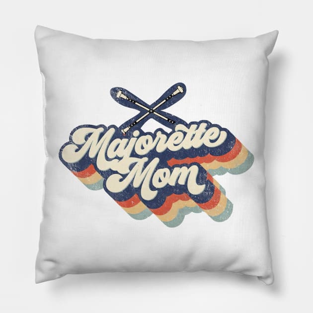 Retro Majorette Mom Mother's Day Pillow by Wonder man 