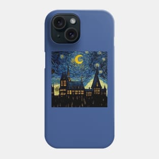 Starry Night Wizarding School Van Gogh Phone Case