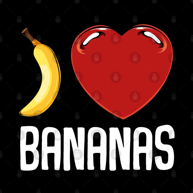 Banana - I Love Bananas - Fruity Exotic Statement by Lumio Gifts