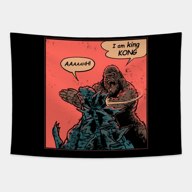 I am King Kong Tapestry by Gleydson Barboza