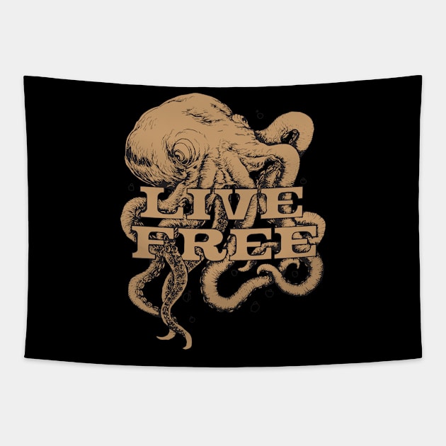 Live Free Tapestry by ROVO