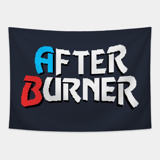 After Burner Logo Tapestry by GraphicGibbon