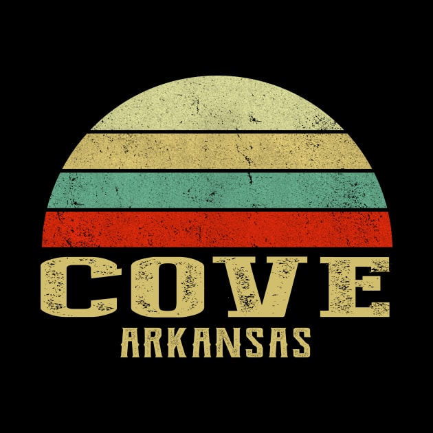 Cove Arkansas Vintage Retro Sunset by Curry G