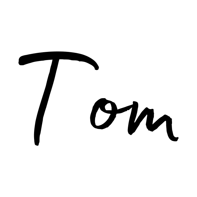 Tom Name Calligraphy by Word Minimalism