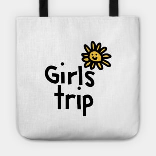 Girls Trip with Daisy Flower Tote