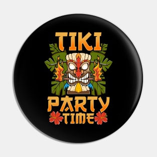 Adorable & Cute Tiki Party Time Island Luau Pin