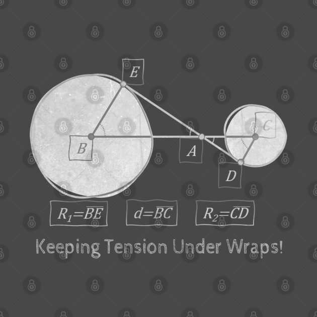 Disover Keeping Tension Under Wraps Web Handling Physics - Physics Humor - T-Shirt