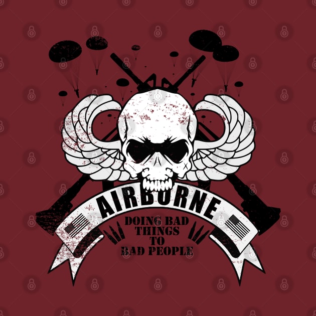 Airborne - Doing Bad Things To Bad People (distressed) by TCP