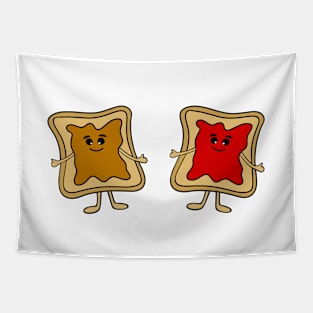 PEANUT Butter And Jam Sandwiches Tapestry