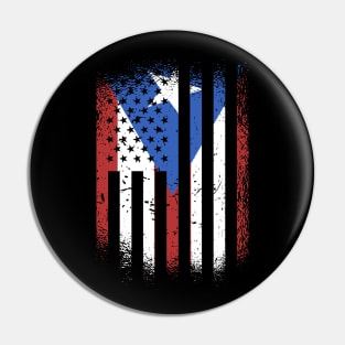 Puerto Rican American Pin