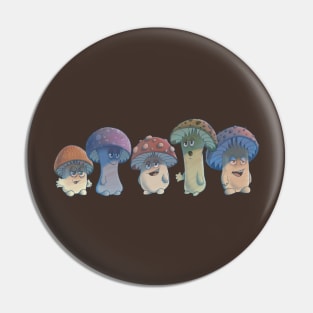 Mushroom Guys Pin