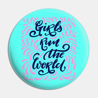 Girls Run The World Inspiration Positive Girly Quote Pin