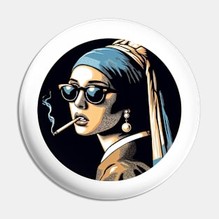 girl with a pearl earring smoking Pin