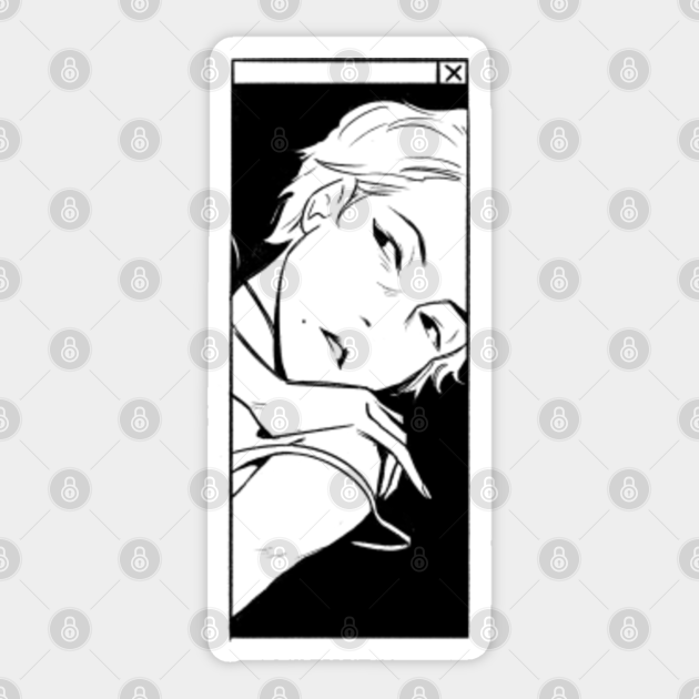 Noir Aesthetic Designs Sticker Teepublic Au