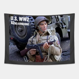 U.S. WW2 82nd Airborne in Sicily Tapestry