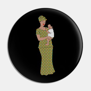 Mother and child Pin