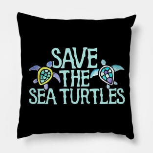 Save the Sea Turtles Pillow