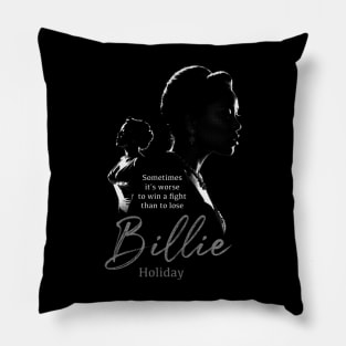 Billie Holiday silhouette Pillow