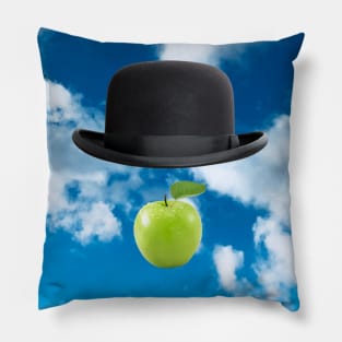 Homage to Magritte - The Son Of Man Pillow